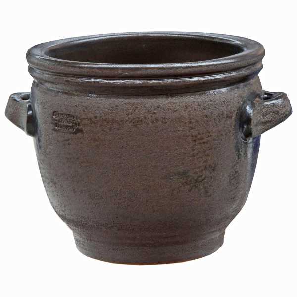 Hentschke Keramik Blumentopf Form 050 in braun-rustikal