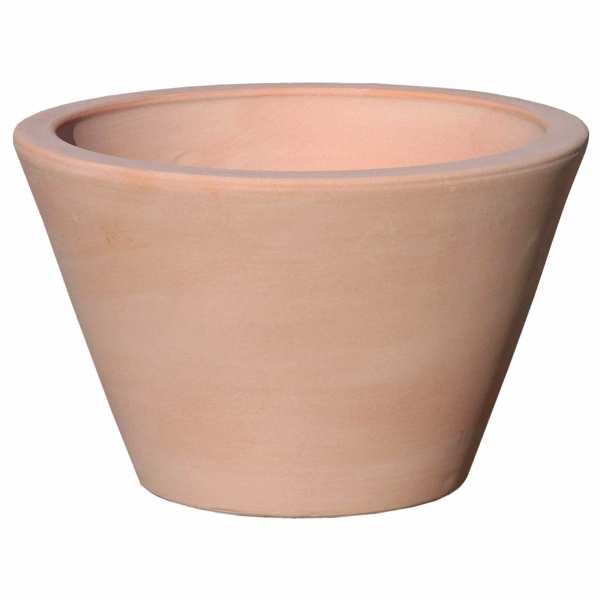 Hentschke Keramik Blumenkübel Form 350 in terra-hell