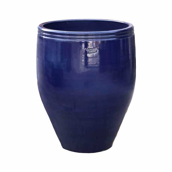 Hentschke Keramik Pflanzkübel VaseForm 371 Farbe effekt blau